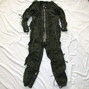 Anti-G Suit Air Force Fighter Pilot Flight Suit Green Mesh Lace Up LOTUSBLK